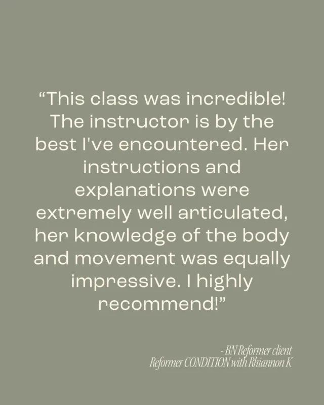 Have you had the chance to move with Rhiannon yet? Catch her on Wednesday mornings and every second Sunday 💫⁠
⁠
Ready to book your spot? Head to Mindbody or tap the link in our bio ✨️⁠
⁠
⁠
⁠
⁠
⁠
#pilates #reformer #allegro #classes #feedback #community #health #fitness #alliedhealth #melbournewellness #melbourne #wellbeing